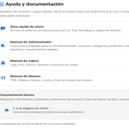 Sistema de Administración de Restaurante React + Node